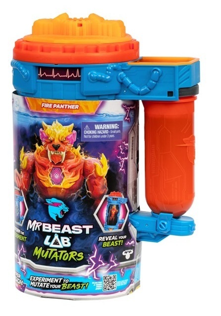MrBeast Lab Mutator actionfigur, Eldpanter