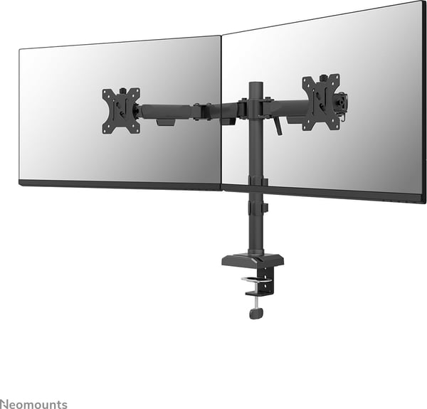 Neomounts DS60-600BL2 NERO bildskärmsarm för två 10-32" skärmar, svart