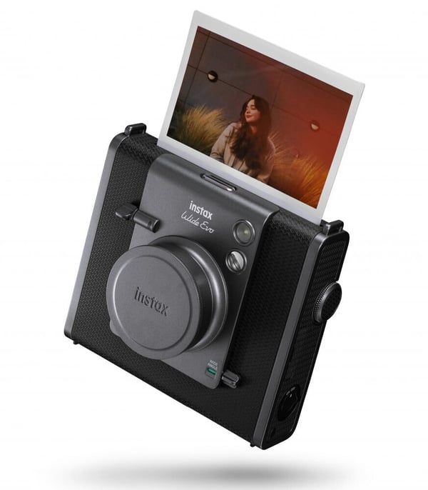 Fujifilm Instax Wide Evo snabbkamera, svart