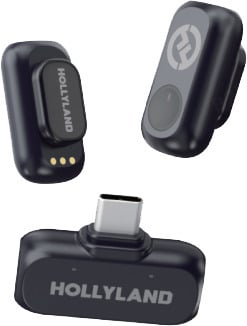 Hollyland LARK A1 Mini Duo med USB-C RX mikrofonssystem