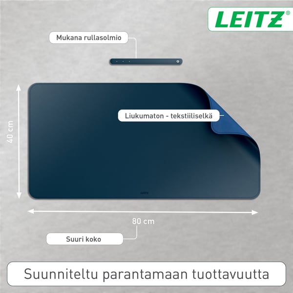 Leitz musmatta, 80 x 40 cm, midnattblå