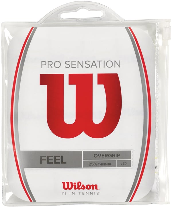 Wilson Pro Overgrip Sensation -grip, hvid, 12 stk