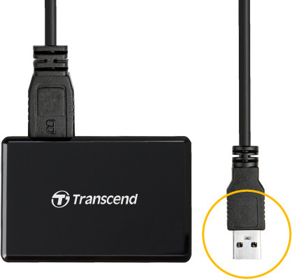 Transcend USB 3.1 Gen 1 hukommelseskortlæser