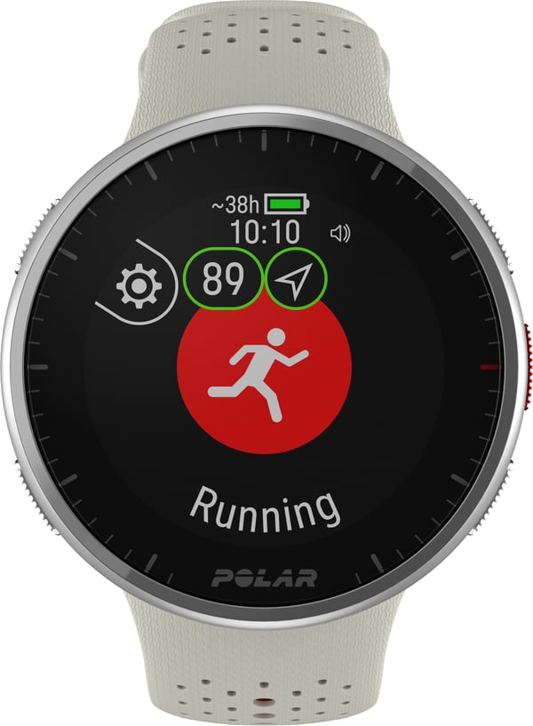 Polar Pacer Pro -GPS-løbeur, Snow White