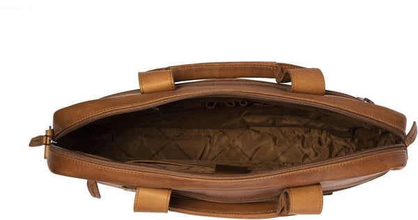 The Chesterfield Brand Calvi - computertaske til bærbar computer på 15,6 tommer, cognac
