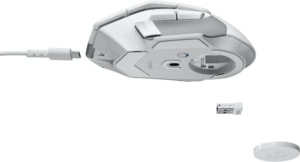Logitech G502 X Lightspeed -trådlös speldosa, vit