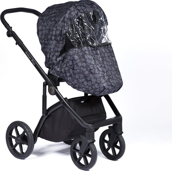 Nordbaby Universal -regnslag til barnevogn, sort print