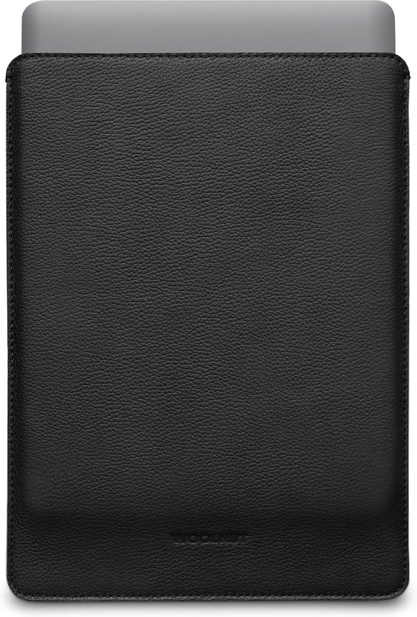Woolnut Leather Sleeve -skyddsfodral för 13-tums MacBook Pro & Air, svart