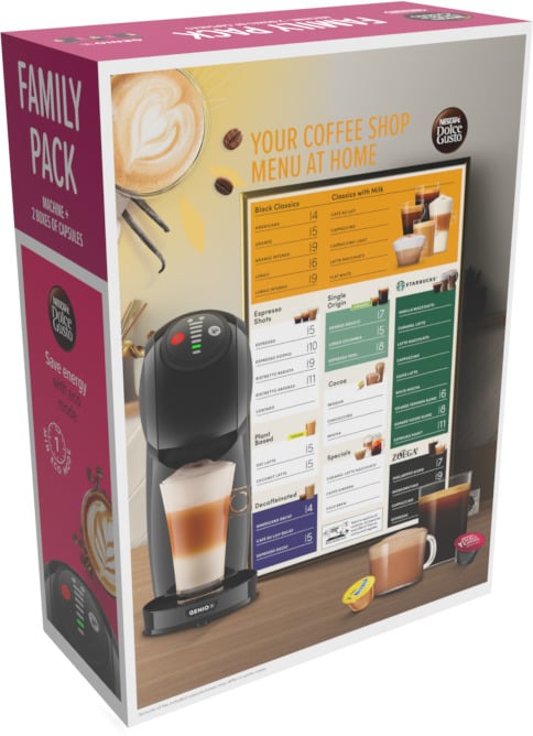 Dolce Gusto Genio S Family pack -kapselmaskin, svart