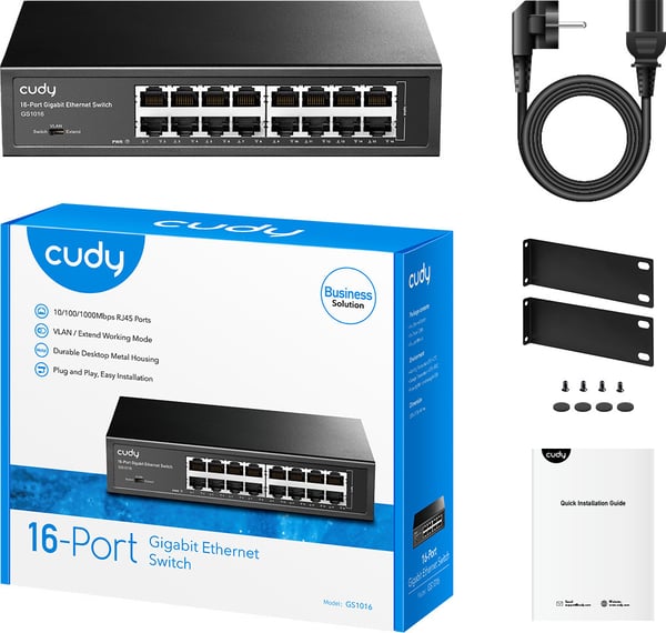 Cudy GS1016 - 16-portarswitch
