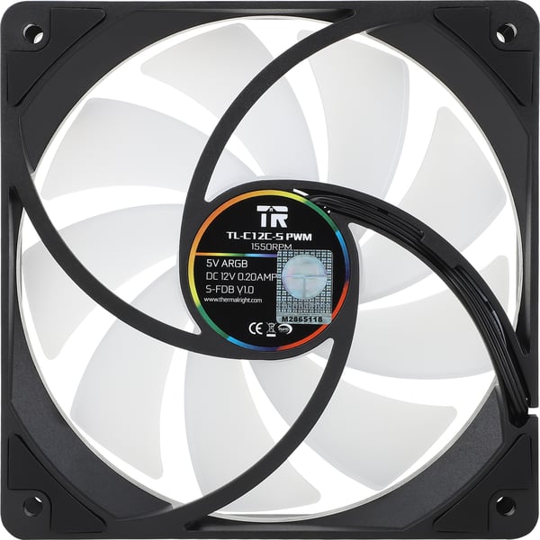 Thermalright TL-C12C-S ARGB -blæser, 120 mm, sort, 3-pak