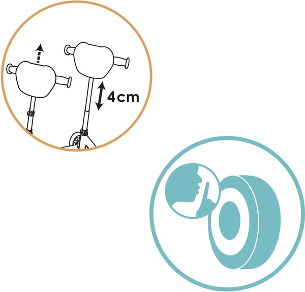 Smoby Stitch trehjulig kickbike