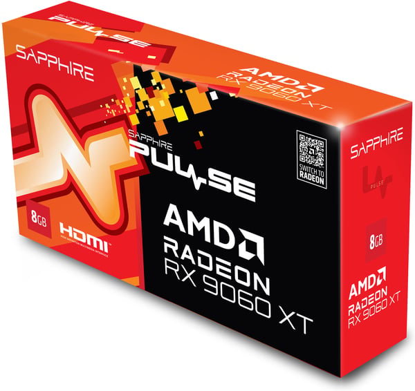 Sapphire PULSE RX 9060 XT GAMING OC 8 GB grafikkort