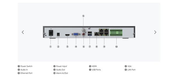 Reolink NVS36 NVR 4K UltraHD-inspelare (RLN36)