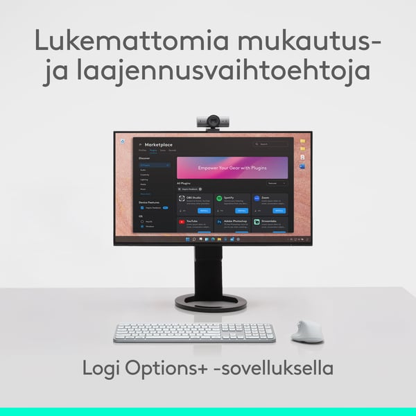 Logitech MX Master 4 mus, ljusgrå