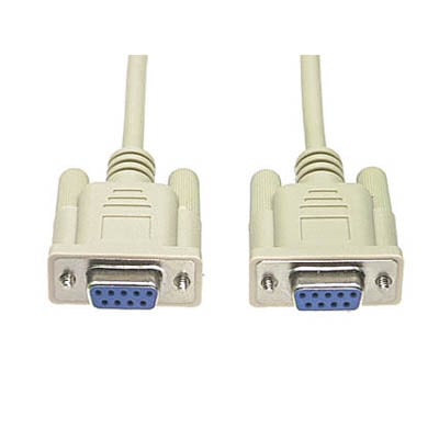 DELTACO null-modem kabel, db9 hun-hun 2m serielink (mellem to computere)