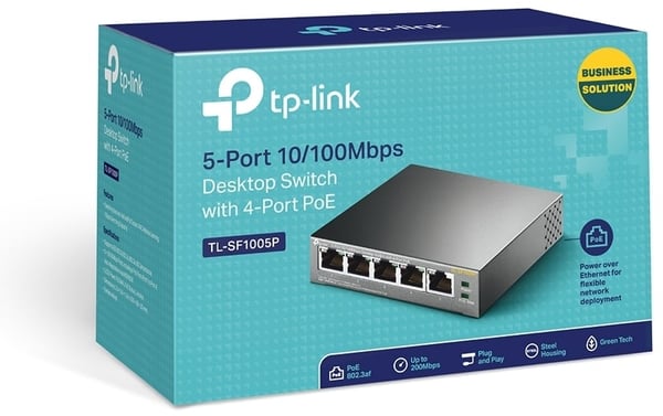 TP-LINK TL-SF1005P - 5-portars switch