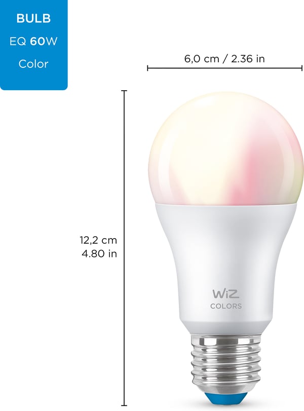 WiZ Smart LED-lampe, 806 lm, E27, RGBW