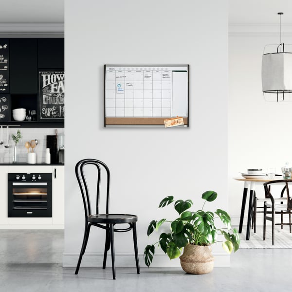 Nobo Home Combi -månadsschematavla, 58,5 x 43 cm