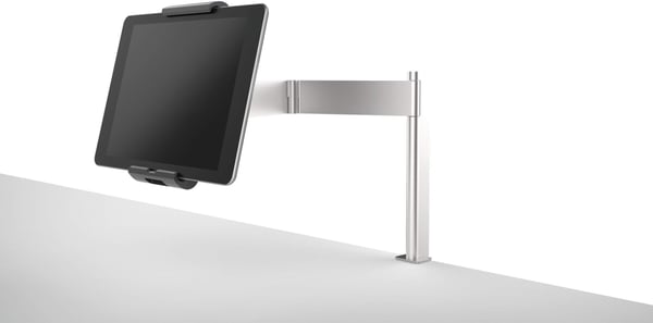 Durable -tabletthållare med bordsfäste, silver