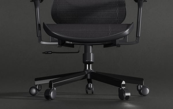 ErgoWork Lumbacker -arbetsstol, svart