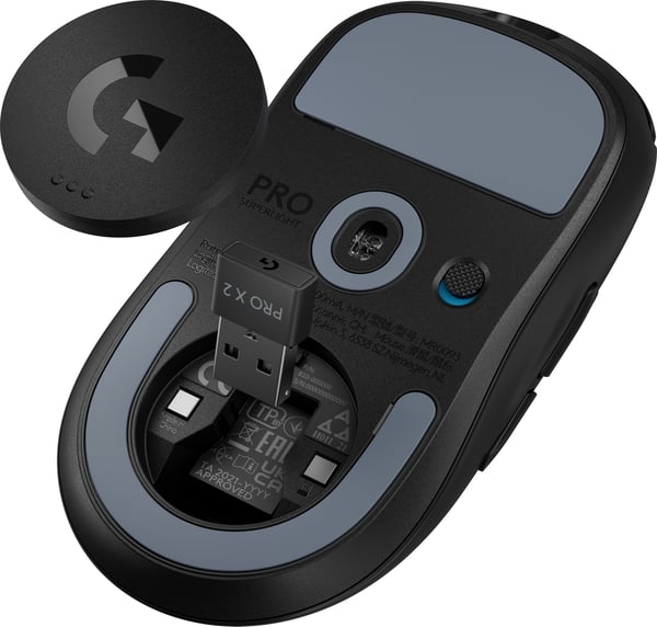 Logitech G Pro X Superlight 2-spilmus, sort