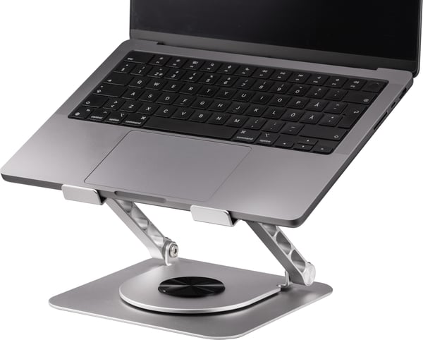 ErgoWork Alu 360° roterbar datorställ, silver