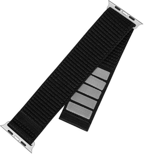 Fast nylonrem til smartur, Apple Watch Ultra 49 mm, sort