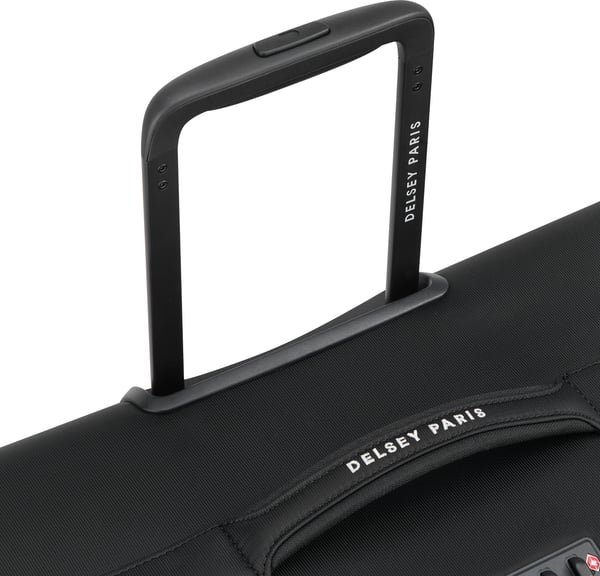 Delsey Brochant 3 4W Udvidelig 78 cm kuffert, sort