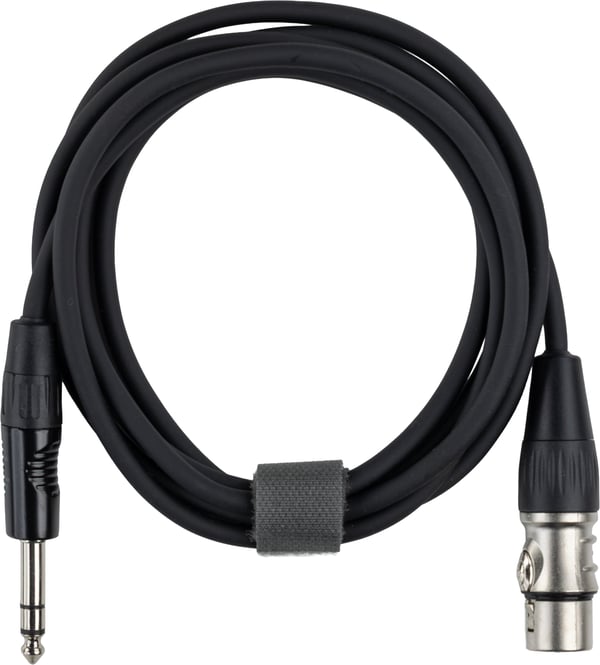 Fuj:tech 6,3 mm TRS hane – XLR hona signalkabel, 3 m, svart