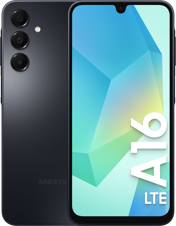Samsung Galaxy A16 LTE -telefon, 128/4 GB, sort