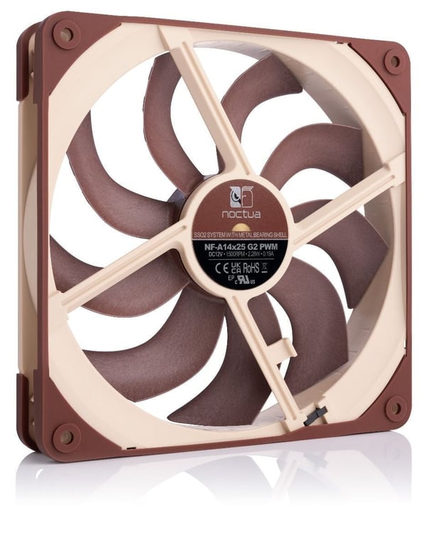 Noctua NF-A14x25 G2 PWM chassiventilator, 140 mm
