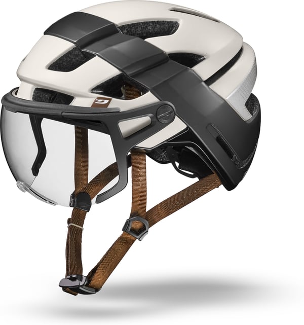 Julbo Itineraire Evo cykelhjälm, 58-62 cm, svart/beige