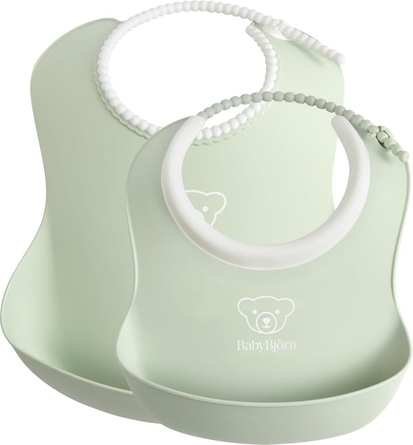 BabyBjörn Baby Haklapp, 2 st, Powder Green