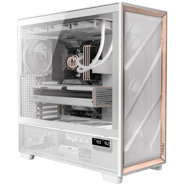 Antec Flux Pro ATX-chassi, vitt