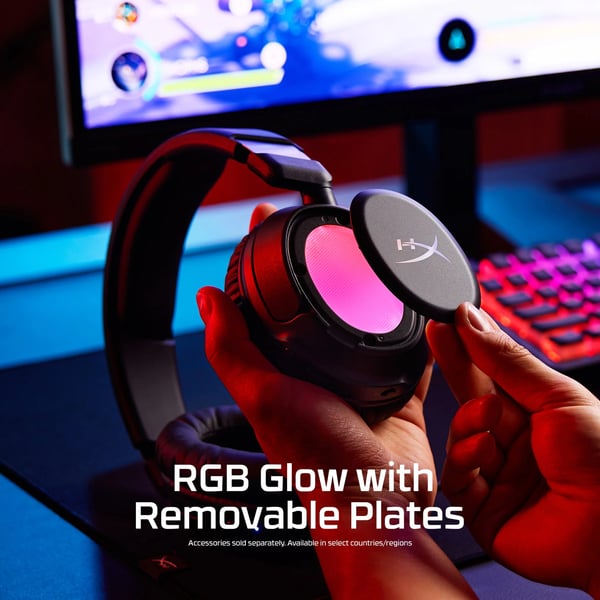 HyperX Flight 2 trådlösa spelhörlurar, svart