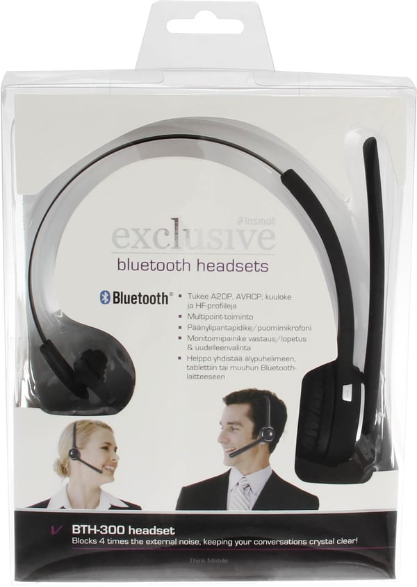 Insmat BTH300 Bluetooth trekantet hovedtelefon