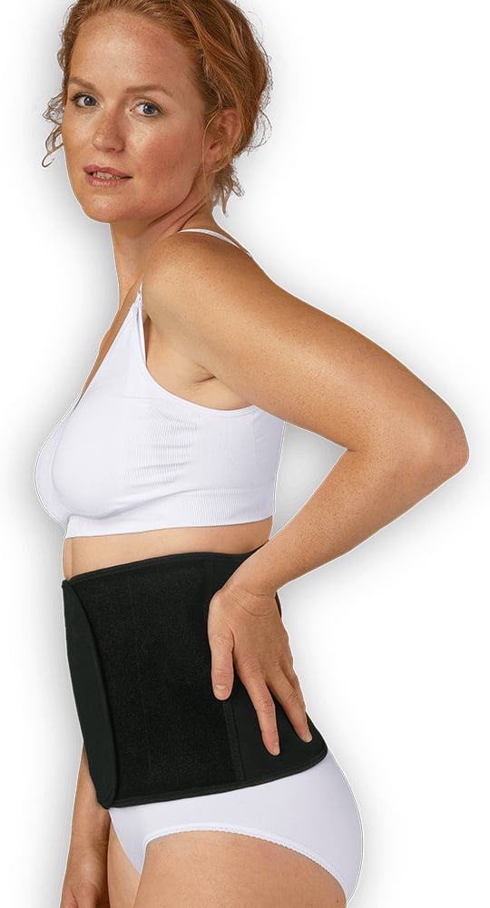 Carriwell Post Birth Belly Binder - efter förlossningsmageband, svart, storlek L/XL