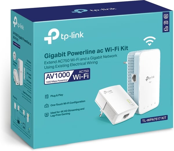 TP-LINK TL-WPA7517 Gigabit Powerline Trådlöst Startpaket