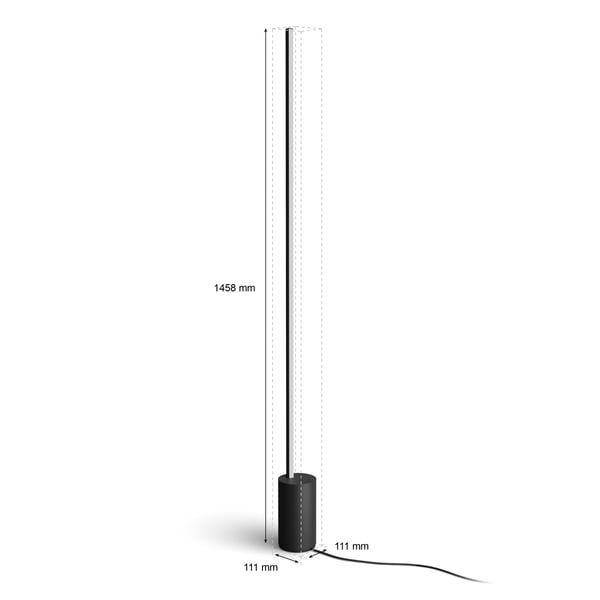 Philips Hue Gradient Signe - smartgulvlampe, sort