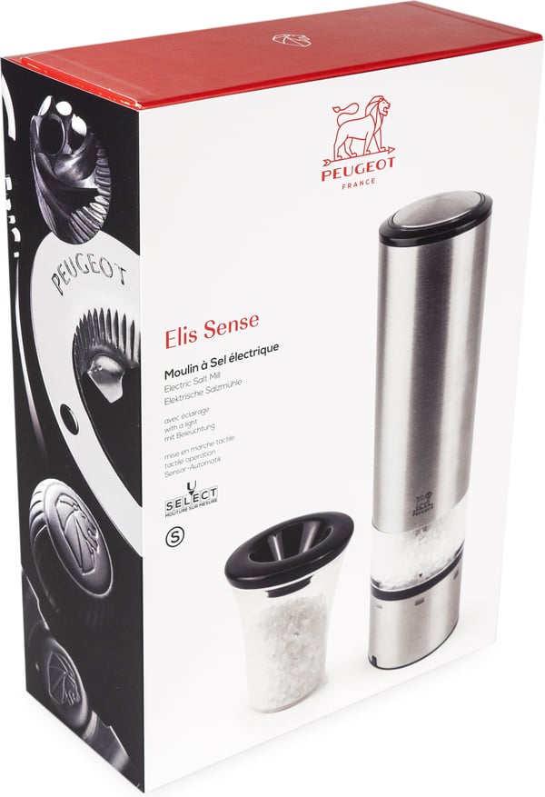 Peugeot Elis Sense saltkværn med batterier, 20 cm