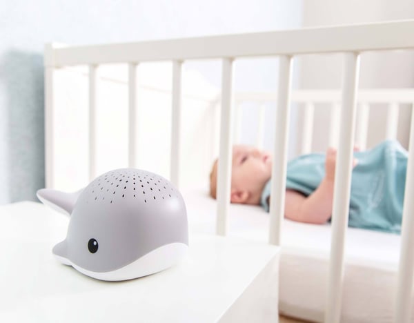 Zazu Wally hvalprojektor natlampe, grå