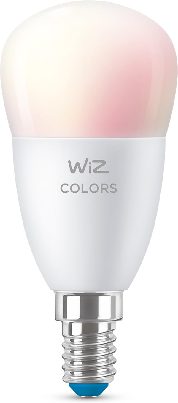 WiZ smartlampe, E14, opalglas, RGBW - alle farver og nuancer af hvidt lys, Wi-Fi, 470 lm