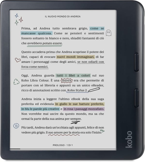 Kobo Libra Colour 7" - e-bokläsare, svart