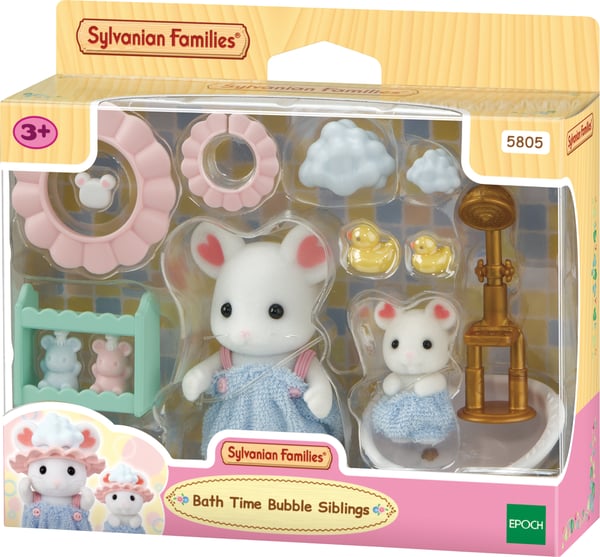 Sylvanian Families Søskende i badet