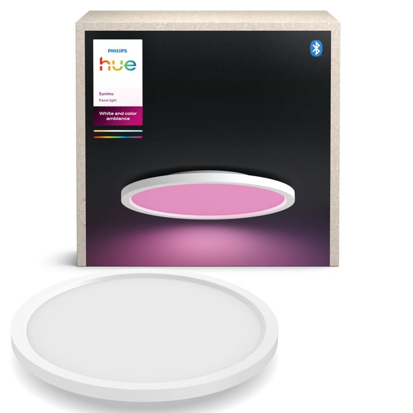 Philips Hue Surimu fullfärgad taklampa 40W, 2000-6500K, 2850 lm, rund, vit