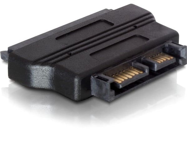 DeLOCK SATA-adapter, SATA 22pin-hun - slank SATA 7+6pin-han