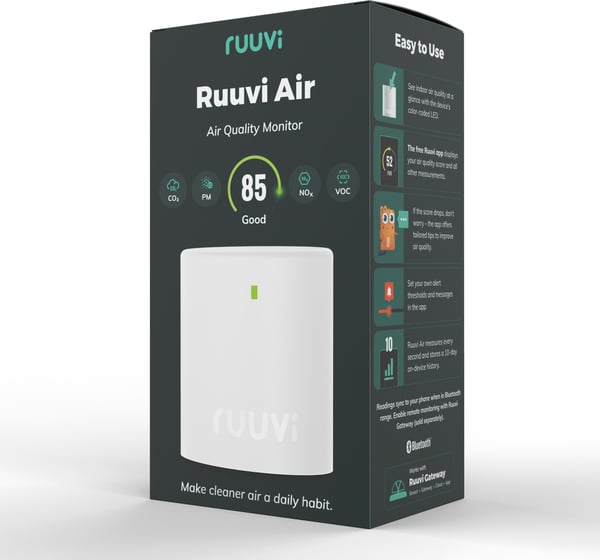 Ruuvi Air luftkvalitetsmätare