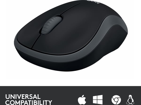 Logitech M185 -mus, grå