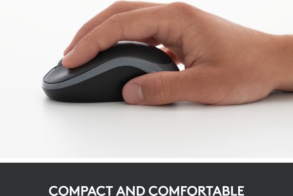 Logitech M185 -mus, blå